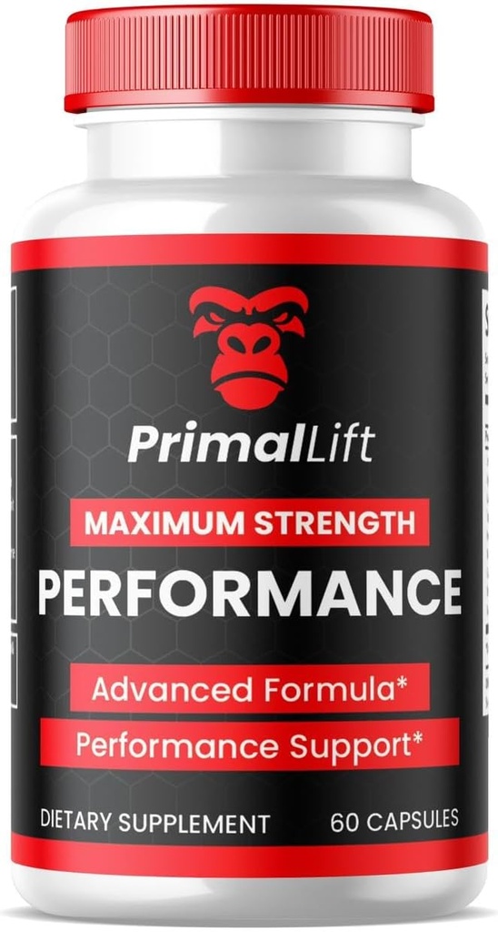 SPRESSO (1 pakke) Primal Lift kapsler - Officiel Formel for Stamina og ydeevne, Primal Lift til mænd, Primal Lift mandlige kapsler, PrimalLift kapsler, All Natural Support, anmeldelse (60 kapsler)