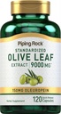 Piping Rock Olive Leaf Extract Kapsler 124; 9000mg • 124; 120 Piller • 124; 150mg Oleuropein • 124; Standardized Herbal Supplement • 124; Non- GMO, Gluten Free