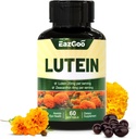 Lutein for Eyes, Lutein 20mg, Lutein og Zeaxanthin Kosttilskud, Eye Supplements, Eyestrain Relief & Support Vision Health, Vegan, 60 Softgels
