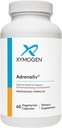 XYMOGEN Adrenaliv - Adrenal Support to Promote The Body 's Response to Stress, Promote Energy and Stamina - Rhodiola Rosea, Eleuthero, Adrenal Complex, Lakrids, Vitamin B6 (60 kapsler)