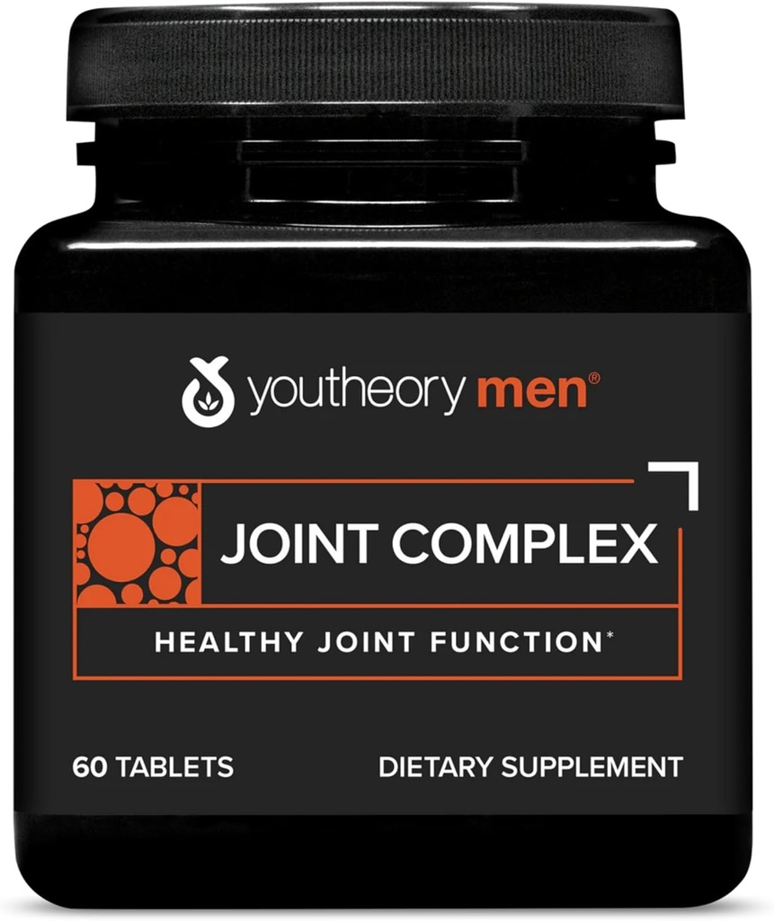 Youtory Joint Complex for Men - med Boswellia, Ginger, Gurkemeje, & UC- II Collagen, 60 tabletter