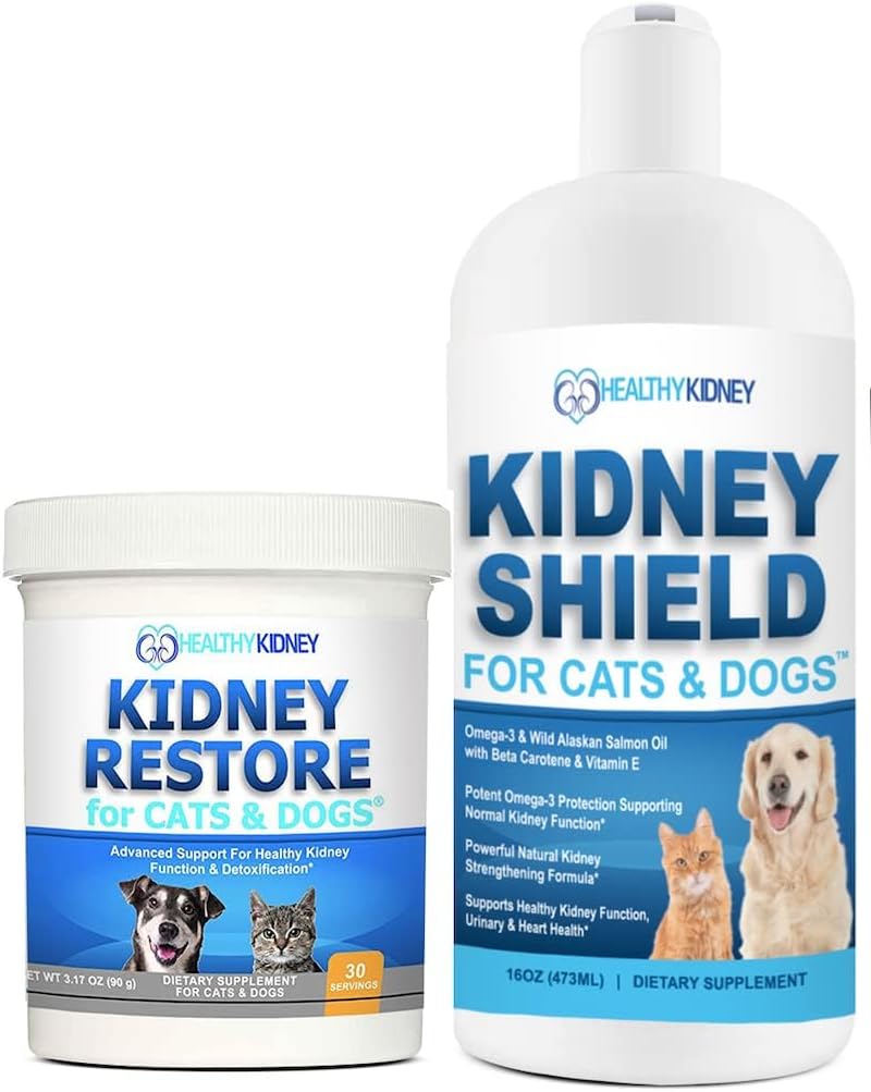 Kidney Restore and Kidney Shield for Cats & Dogs Two-Pack