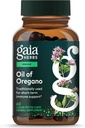 Gaia Herbs Oil of Oregano - immun- & antioxidant Support - med Oregano Oil, Carvacrol & Thymol * - 60 Vegansk flydende Phyto- kapsler (30- dages forsyning)