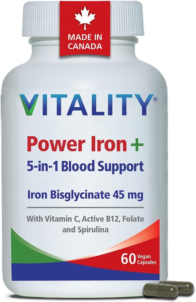 Vitality Power Jern og Spirulina, 60 CT