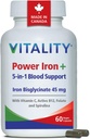 Vitality Power Jern og Spirulina, 60 CT