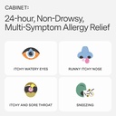 Kabinet: Fexofenadine Hcl 180 mg Allergy Relief Tablets ttesmå 124; Non- Drowsy Antihistamin til Indoor & Outdoor HSA / FSA (Aluminium - 30 Greve)