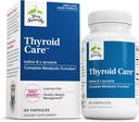 Terry naturligt Thyroid Care - immunforsvar sundhed & energi støtte Formel - Nutritional supplement med jod til Thyroid sundhed støtte - Wellness supplement med L-Tyrosine - 60 kapsler