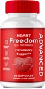 Heart Freedom Capsules, Official HeartFreedom Pills - Energy and Health Maximum Strength, Heart Freedom Circulation Support Capsules, All Natural Glyco Optimizer, Premium Formula Reviews (60 Capsules)
