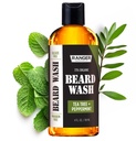 Leven Rose Beard Wash Shampoo af Ranger Grooming Co, Sulfate Free Natural Beard Cleanser & Conditioner for mænd, Tea Tree & Peppermint for Growth & Thickening, Paraben Free 4 oz