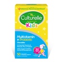 Culturelle Kids Komplet Chewable Multivitamin + Probiotika Til børn, Age 3 +, 50 Greve, fordøjelsessygdomme, Oral Health & immunforsvar - med 11 vitaminer og mineraler, herunder C-vitamin, D3 & zink