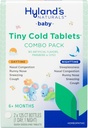 Hyland 's Baby Tiny Cold Tablets, Day and Night Value Pack, Infant og Baby Cold Medicine, Decongestant, Runny Næse og Cough Relief, 250 Quick- Opløsning Tablets