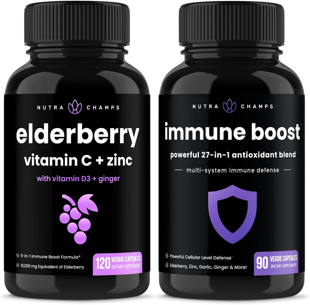 NutraChamps Elderberry og (2-Pack) Immunboost Bundle