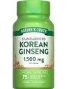 Nature 's Truth Koreansk Ginseng Kapsler Note 124; 75 Greve Note 124; Standardized Extract Note 124; Non- GMO & Gluten Free Supplement