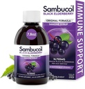 Sambucol Black Elderberry Syrup - Sambucus Elderberry Syrup til voksne Immunstøtte, Elderberry Liquid, Elderberry Extract, Gluten Free - 7.8 Fl Oz