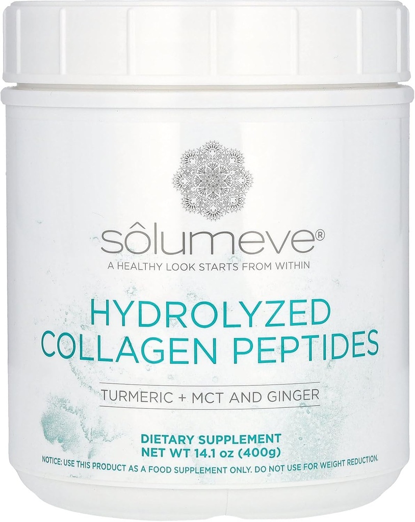 California Gold Nutrition Hydrolyzed Collagen Peptider med gurkemeje, MCT, og Ginger, 14.1 oz (400 g)