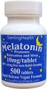 Melatonin 500 tal 10mg Quick Opløs Vegan Super Strength