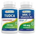 Bedste Naturals TUDCA 250 mg & vitamin K2 (MK7) med D3