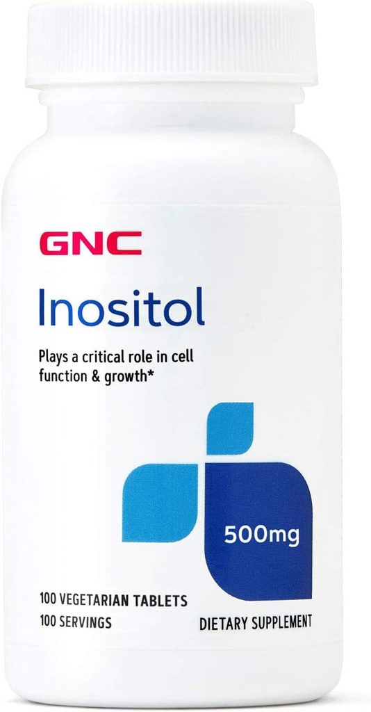 GNC Inositol 500mg tillæg, understøtter cellefunktion og vækst, 100 Servere