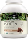 PlantFusion Complete Vegan Protein Powder - Plant Based Protein Powder med BCAA, fordøjelsesenzymer og Pea Protein - Keto, Gluten Free, Soy Free, Non- Dairy, No Sugar, Non- GMO - Rich Chocolate 5 LB