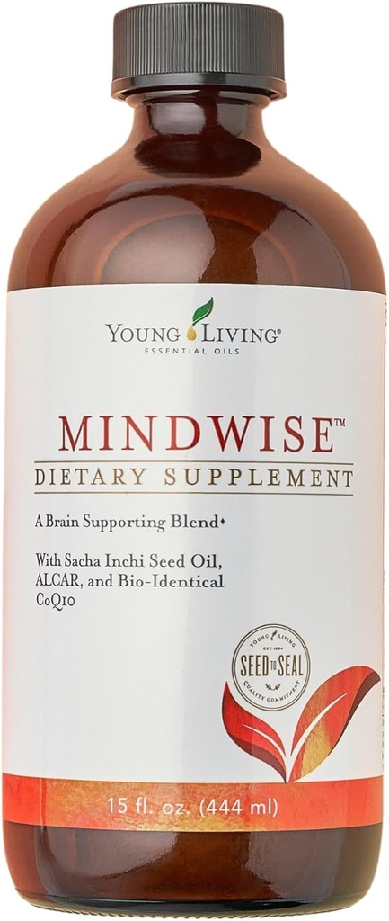 Ung Living - MindWise 15 oz ttesmå 124; Kosttilskud 124; Essential Oil for Cognitive Support & Heart Health ved at genopfriske din krop