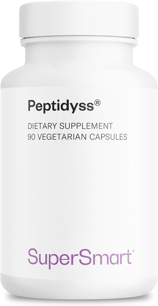 Supersmart - Peptidyss 1200mg per dag (Patenteret og høj potens) - Fish Protein Hydrolysat Supplement - Peptider & Aminosyrer Complex - 124; Non- GMO & Gluten Free - 90 Vegetariske kapsler