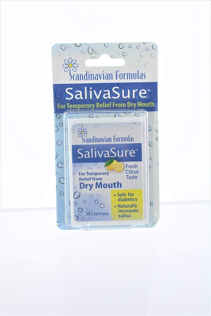 Nozovent Scandinavian Formulas SalivaSure Lozenges 90 ea (pakke med 2)