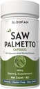 Saw Palmetto Capsules 500 mg 10: 1 Koncentreret ekstrakt 124; Serenoa Repens Herbal Supplement 124; Non- GMO, Gluten- Free Easy- to- Take Capsules (60 Greve (pakke med 1))