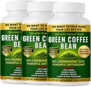 Green Coffee Bean Extract, 100% Pure Green Coffee Bean Kapsler, 50% Chlorogensyre, 10.000 mg Styrke, 180 Kapsler, 6 Måned Supply, Non- GMO og Gluten Free, Traditional Herbal Supplement