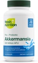 Akkermansia Muciniphila Probiotic 500M AFU for GLP-1 Produktion - Pre + Probiotic Supplement - 30 Kapsler