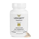 LEROSETT ClearPoint Anti Acne piller, naturlige kosttilskud til Hormonal & Cystisk Acne behandling for fedtet hud & breakouts. 60 Caps