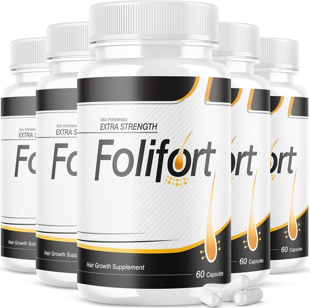 IDEAL YDEEVNE (5 Pack) Folifort hårvækstpiller Felfort Ekstra styrke Vitamin anmeldelser Suppliment (300 kapsler)