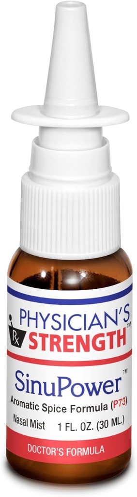 Lægens styrke SinuPower Mist - 1 fl oz - Understøtter sund nasal membrans & sinus - med P73 Oregano - Ikke-Addictive