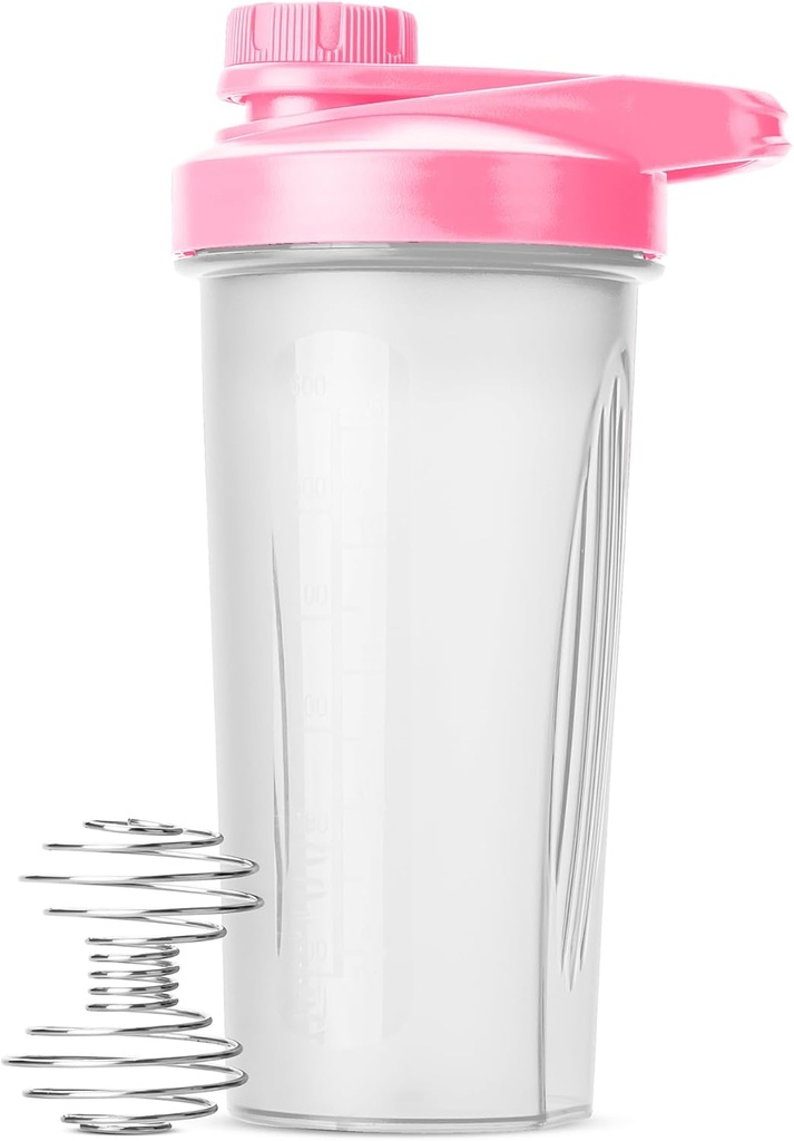 Mr. Pen Shaker Bottles - 28 oz, Pink Protein Mixer Bottle with Whisk Ball, Shaker Bottles for Protein Shakes