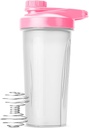 Mr. Pen Shaker Flasker - 28 oz, Pink Protein Mixer Flaske med Whiske Ball, Shaker Flasker til Protein Shakes