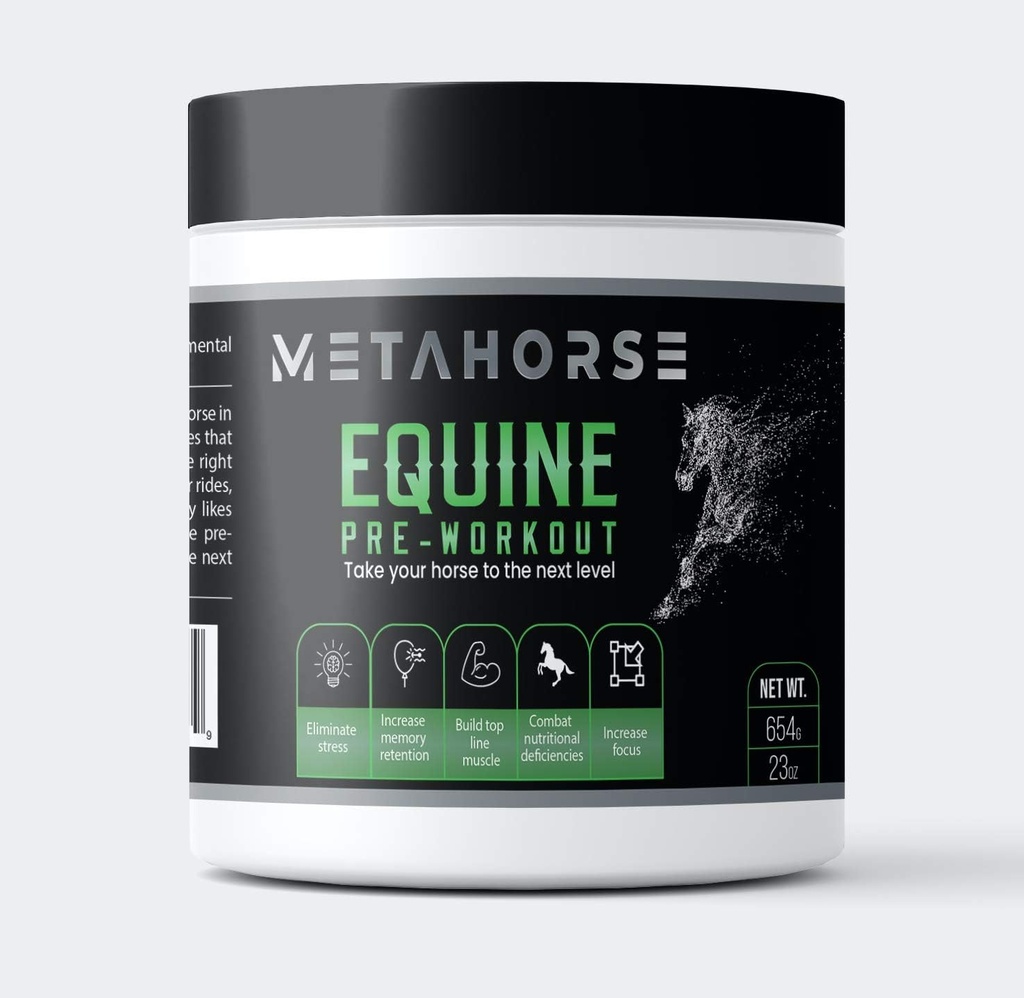 Equine Pre- workout, Calming, Horse Vitamin Mineral Kosttilskud, Top Line, Focus, Barrel Racing