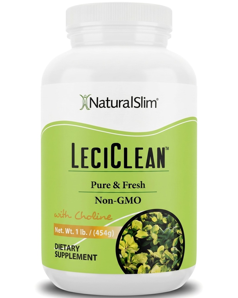 NaturalSlim Natural Soy Lecithin Granules with Cholin - Pure & Fresh Granulated Lecithin Supplement for Cleansing & Kognitiv Support - Non-GMO Food Grade - 1 Pound