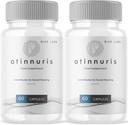 (2 Pack) Atinnuris Kapsler, Atinnuris Kosttilskud, Atinnuris til at hjælpe Sothe Ear Nerves, Atinnuris til at støtte sund hørelse, Atinnuris Advanced Formel Pills, Atinnuris Anmeldelser (120 Kapsler)