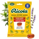 Ricola Sugar Free Swiss Herb Host Drops, 45 Greve, Hough suppressant & Hals Lempelse Drops med naturligt souced menthol, Tilfredsstillende smag for hoste & Hals Irritation Symptomer Relief
