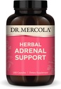 Dr. Mercola Herbal Adrenal Support, 90 Servering (180 kapsler), Kosttilskud, Mood og Stress Management, Non- GMO