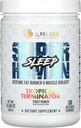 LEONA LION Superhuman Sleep Supplement, Nat Time Aid, Muscle Recovery, Muscle Builder & Gainer, Forbedrer kropssammensætning (30 Servere, Frugt Punch Flavor)