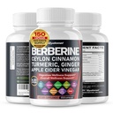 Berberine Ceylon Cinnamon - All- in-1 Supplement med Bitter Melon AVG Gymnema sylvestre Turmerisk mælk Thistle Licence Holy Basil Fenugreek Banaba