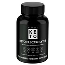 Perfect Keto Electrolytes Capsules, Gluten Free, Electrolyte Supplement med magnesium, calcium, kalium og natrium, hydrering, energi, inddrivelse og immunforsvar, Unflavored, 120 Serveringer