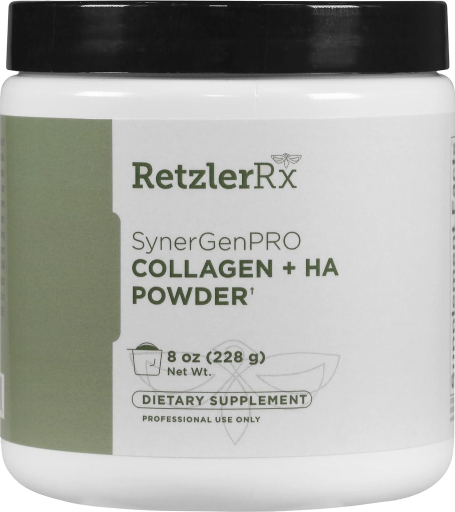 SynergyGenPro Collagen + HA Bulk Powder af Dr. RetzlerRx ™ - Advanced Joint, Skin & Mobility Support med Fortigel ®, Tendoactive ®, Mobilee ® & TRAACS ® Magnesium Bisglycinate