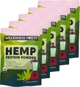 Wilderness Poets, Organic Hemp Protein Powder - Vegan, Cold-Pressed, Plant Based Protein - 4 Pound (Pack of 5)