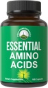 Alle 9 essentielle aminosyrer supplement. Kapsler med 3X mere Leucin til muskel opsving, vækst. EAA supplement bedre end BCAA / BCAAS forgrenet kæde Aminos Acid. USA Testede EAA 'er for mænd + kvinder