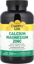 Calcium- Magnesium- Zink Country Life 250 Tabs