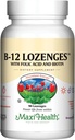 Vitamin B12 Lozenges med folinsyre og biotin - Sublingual B 12 Vitamin Strawberry Flavor - Vegetarisk Kosher B 12 Vitamin - VIT B12 supplement til røde blodceller produktion og energi (90 Tæl)