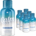 Rolig & let - Natural Stress Relief Shot, KSM- 66 Ashwagandha, Suntheanine L Theanine, Calming Adaptogen Drink, Afslapning, Fokus, og Mood Buddy 124; 2 oz flydende flaske (6 Pack)