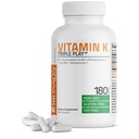 Vitamin K Triple Play (Vitamin K2 MK7 / Vitamin K2 MK4 / Vitamin K1) Fuld Spectrum Complex vitamin K tillæg, 180 kapsler