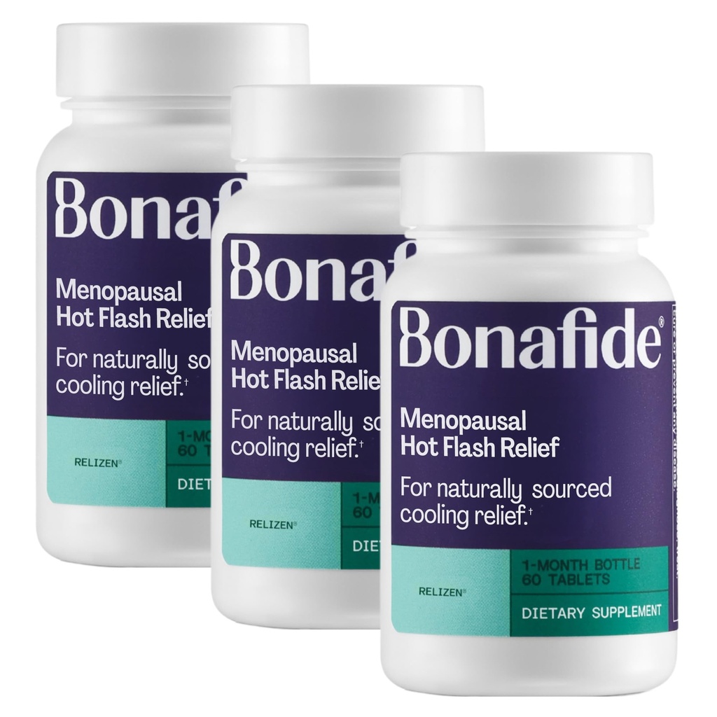 Relizen af Bonafid. Relief fra menopausale hedeture og nattesved.